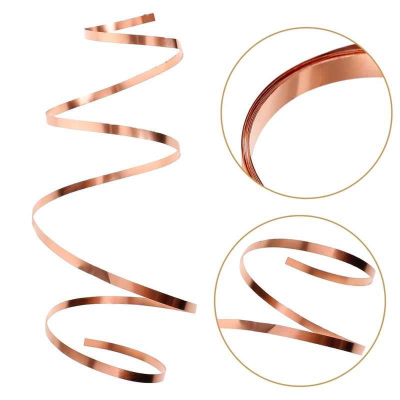 لفائف صفائح النحاس عالية النقاء بسمك 0.5 مم سهلة القطع والثني واللحام للحرف اليدوية والكهربائية - Image 4
