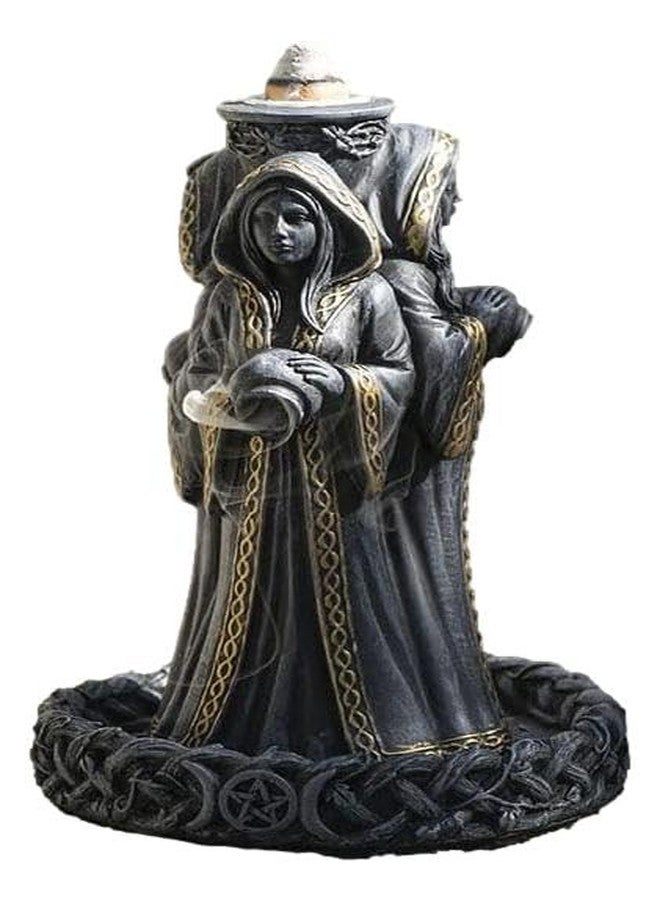 إيبروس جيفت هدية إيبروس: تمثال مخروطي مزخرف على شكل آلهة ثلاثية، عذراء، أم حامل، وعجوز، يرمز إلى القمر المقدس ودورات السنوات، مستوحى من التراث السلتي. - Image 1