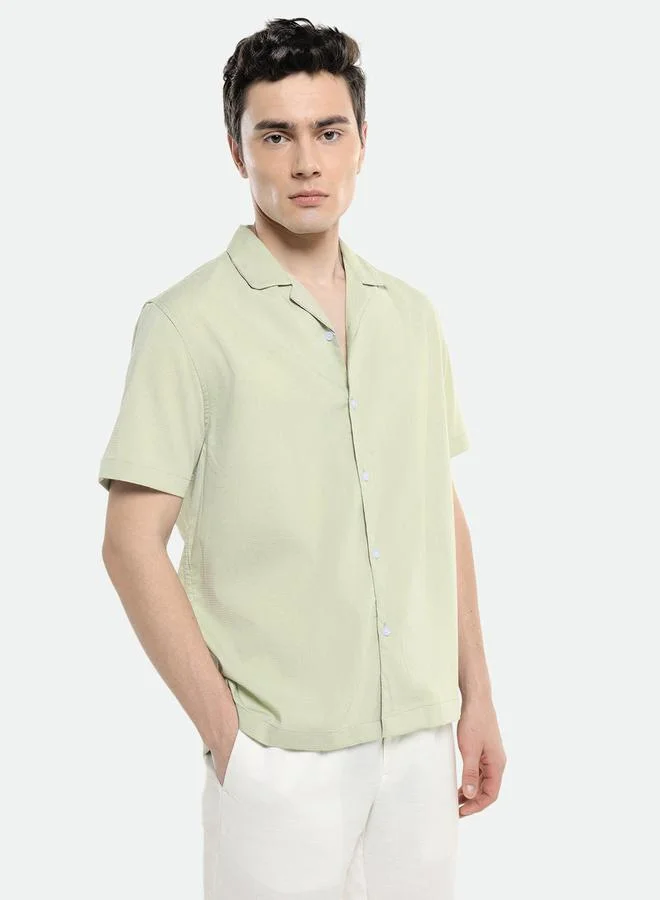 Dennis Lingo Textured Casual Shirt with Buttons by Styli