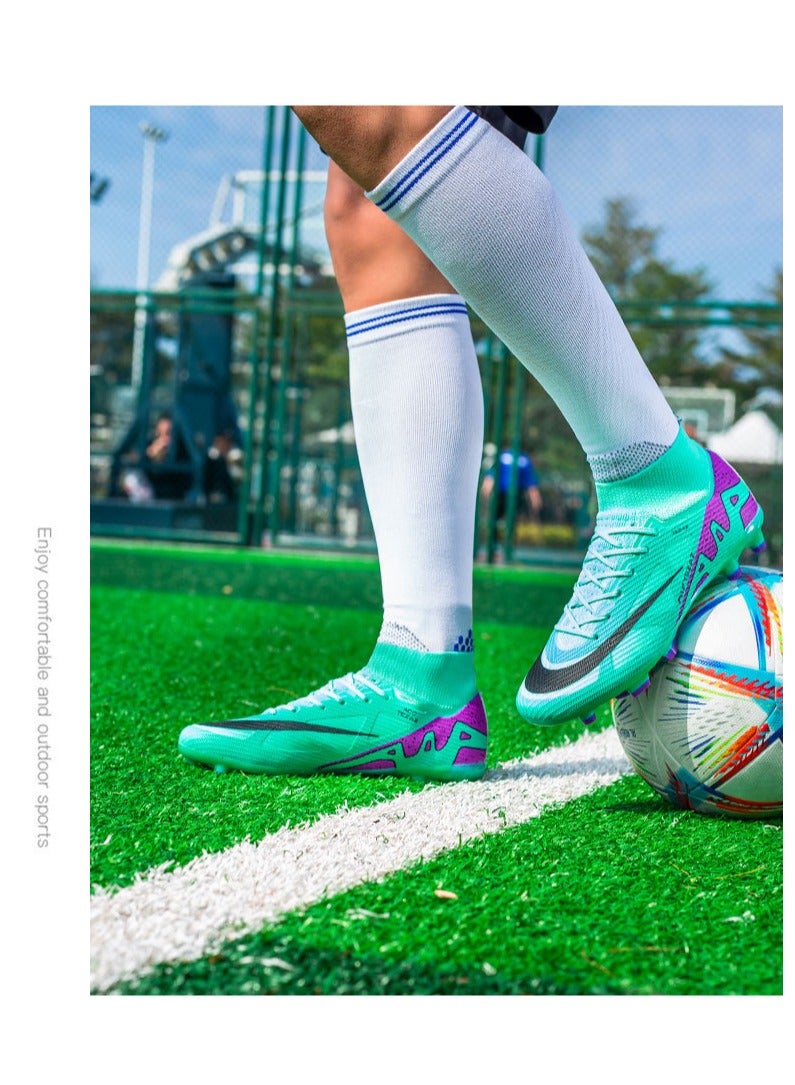 SKT Shiketro Men's soccer cleats for outdoor indoor professional youth boys soccer cleats unisex soccer cleats.  - Image 3