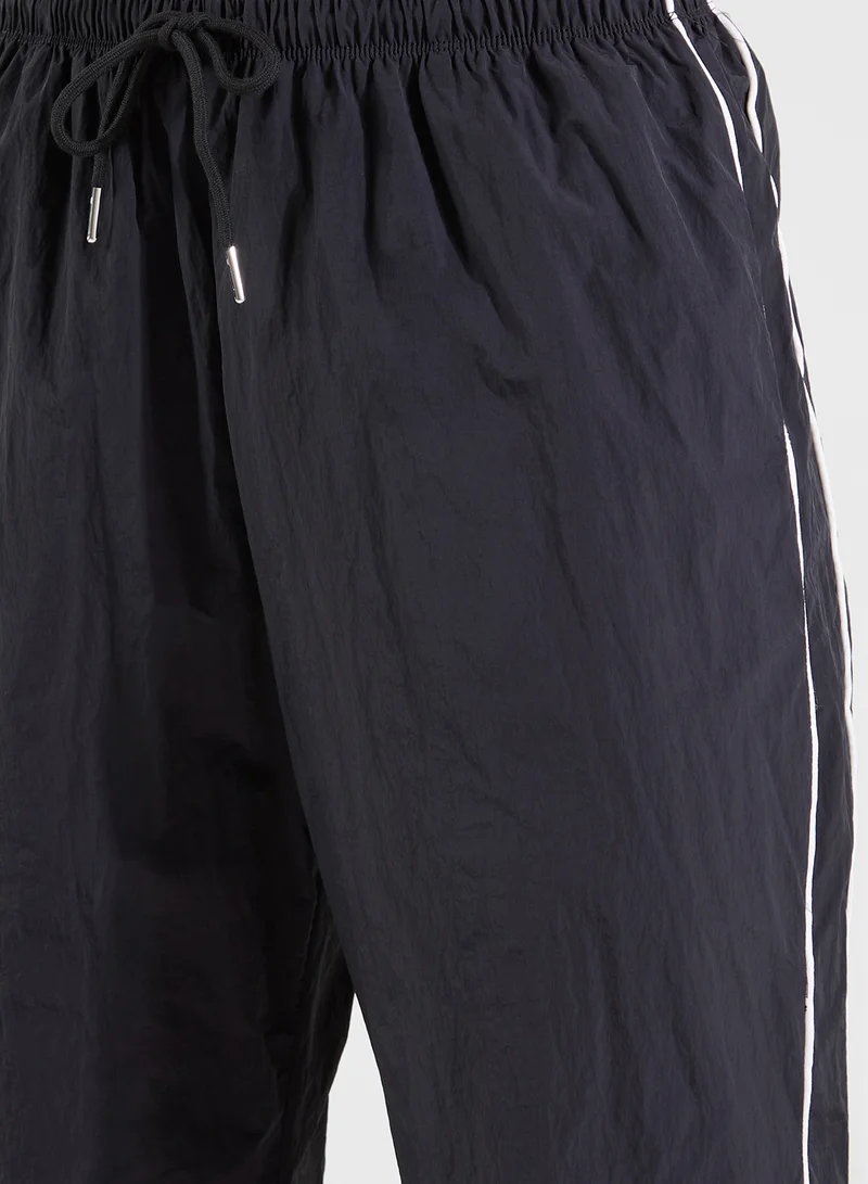 FRWD Elasticised Waist Woven Pants With Side Stripes