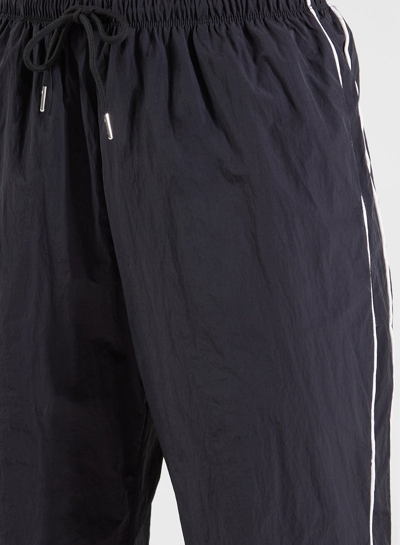 فورورد بنطلون بخصر مطاطي مخطط جانبي منسوج - Image 4