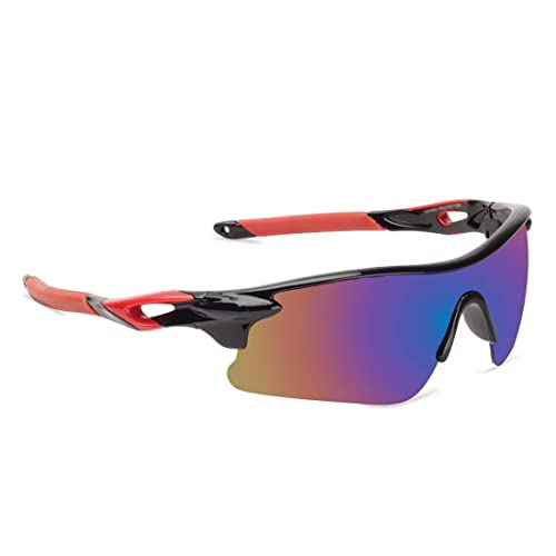 Dark Wost Sports Men Non-Polarized Sunglasses Mercury Mountain Cycling Riding Protection Cricket Goggles Eyewear Bike Recing Sun Glasses Pilot UV Sunlight Protection (METALIC), Multicolor, Large - Image 1