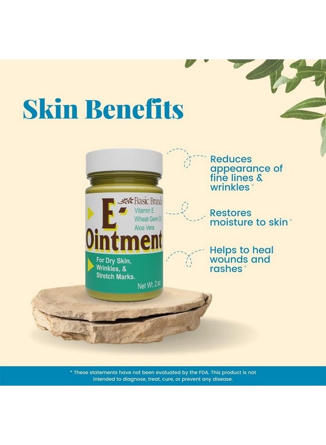 Basic Organics - Basic Brands - Vitamin E Ointment - 2 oz - Moisture Enhancing - Can Help Reduce Appearance of Scars, Stretch Marks, Fine Lines & Wrinkles - Pack of 3 - Image 3