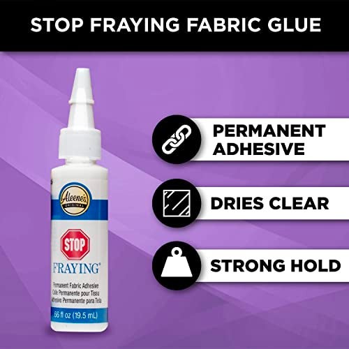 Aleene's Fabric Glue Variety 3-Pack for Clothing and Material, Permanent and Washable Glues, Fabric Fusion, Flexible Stretchable, and Stop Fraying, 3 .66 fl oz Bottles - Image 5