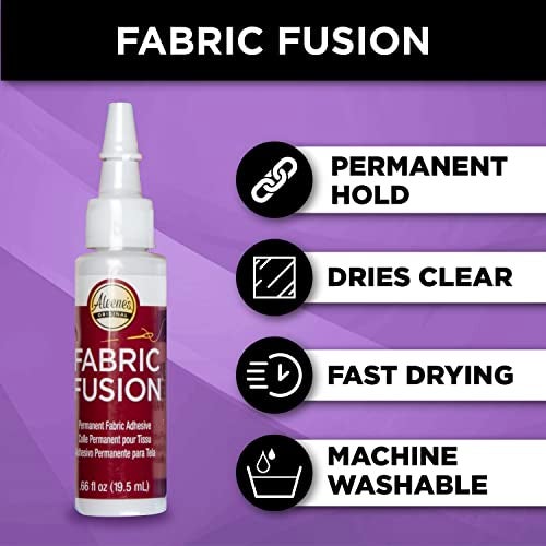 Aleene's Fabric Glue Variety 3-Pack for Clothing and Material, Permanent and Washable Glues, Fabric Fusion, Flexible Stretchable, and Stop Fraying, 3 .66 fl oz Bottles - Image 3