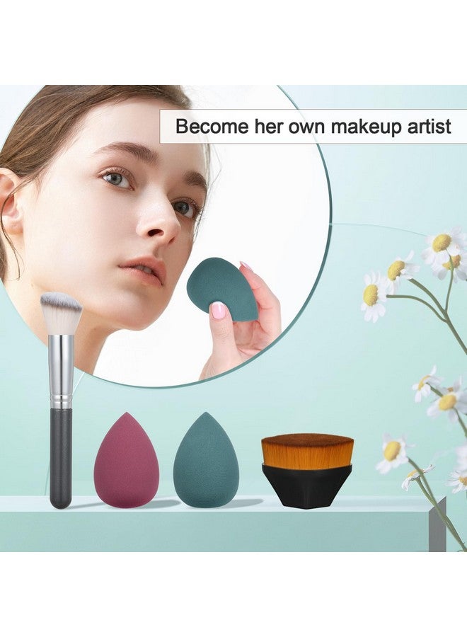 venshun All In One Makeup Kit For Women Full Kit Includes Palette Foundation & Face Primer, Makeup Brush Makeup Sponge, Eyebrow Soap, Winged Eyeliner Stamp 20 Colors Eyeshadow Gift Set For Women, Girls & Teen - Image 4