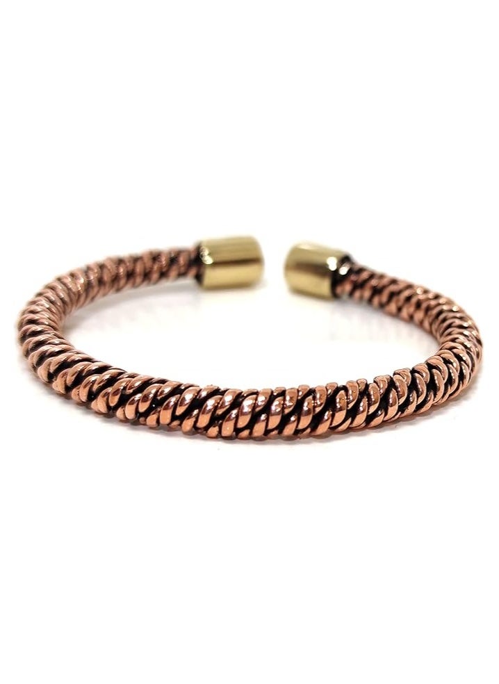 JC jimmycom Copper Cuff Bracelet,Twisted Copper,red Copper,Bracelets For Men,Bracelets For Women,Bracelets,Jewelry for Men, Jewelry for Women,Bangles For Women,Bangles For Men,Ban 