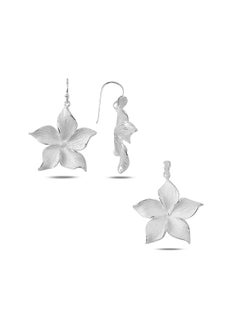 EMNON 925 Silver Jasmine Flower Set-High-Quality Jewelry in UAE Dubai 100% Precious Metal Gift for Women-EMNON130SE-S89368 