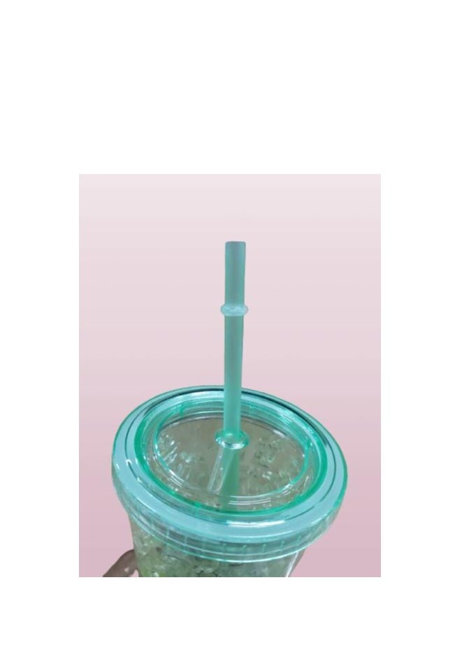 AIWANTO - Reusable Ice Cool Cup Plastic Ice Cup Frosty Freezing Gel Ice Cup (Random Color) - Image 1