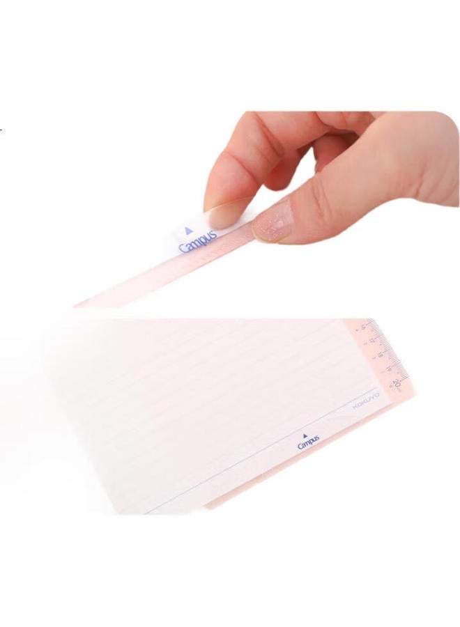 Kokuyo Student Office Ruler-Edge Desk Pad Campus Clip Paper Pad A4/Pink 1 Piece Wsg-Sjc201P - Image 1