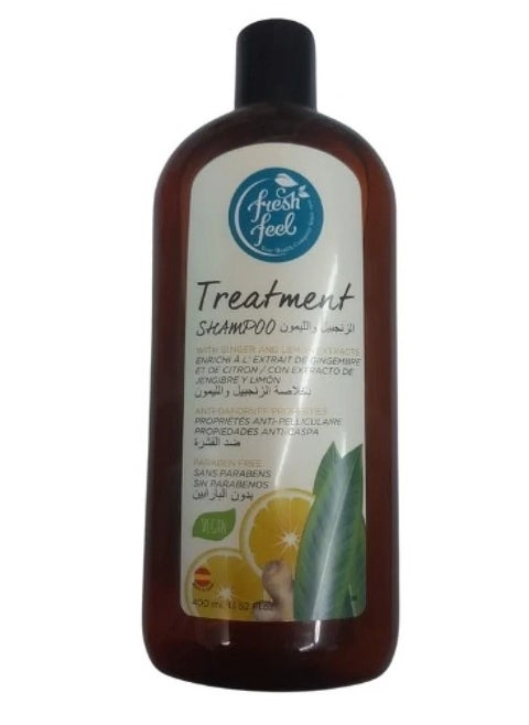 Fresh Feel therapeutic shampoo 400 ml with ginger and lemon