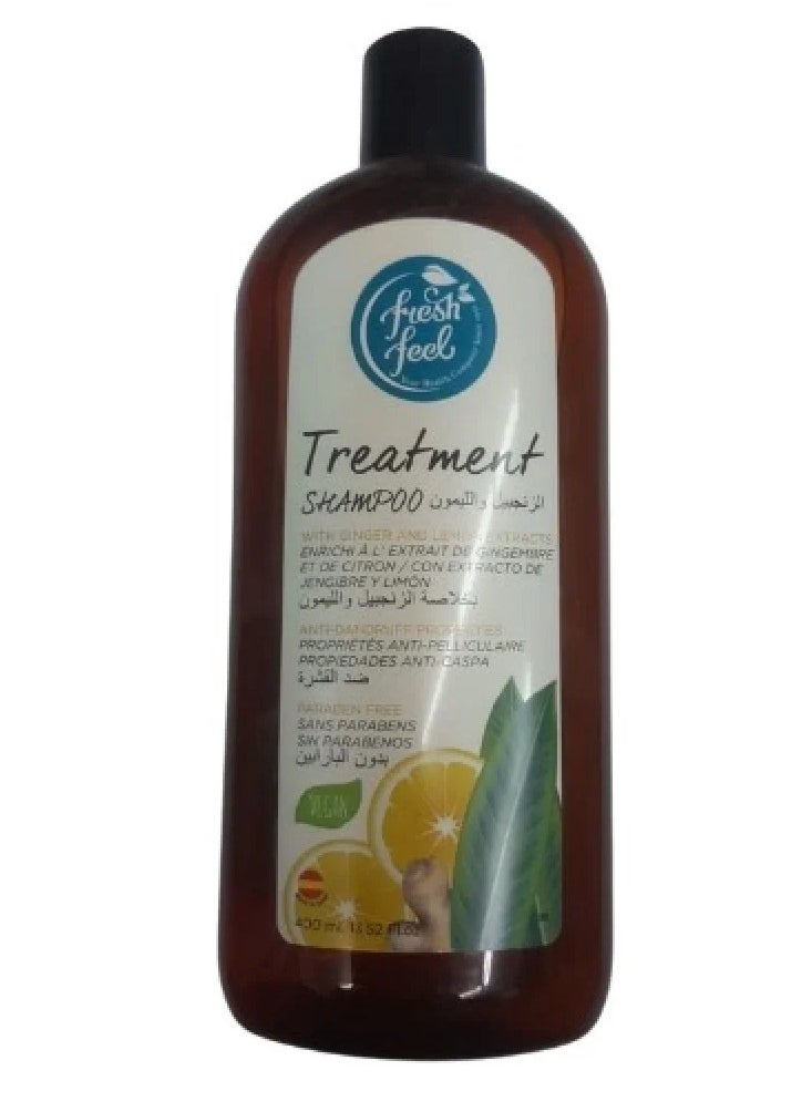 Fresh Feel therapeutic shampoo 400 ml with ginger and lemon
