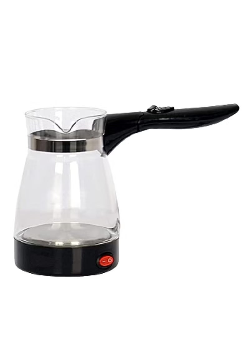 HOOR Coffee pot and small water kettle with a stainless steel base inside and a black heat-resistant glass jug. - Image 1