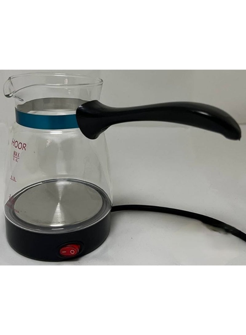 HOOR Coffee pot and small water kettle with a stainless steel base inside and a black heat-resistant glass jug. - Image 2