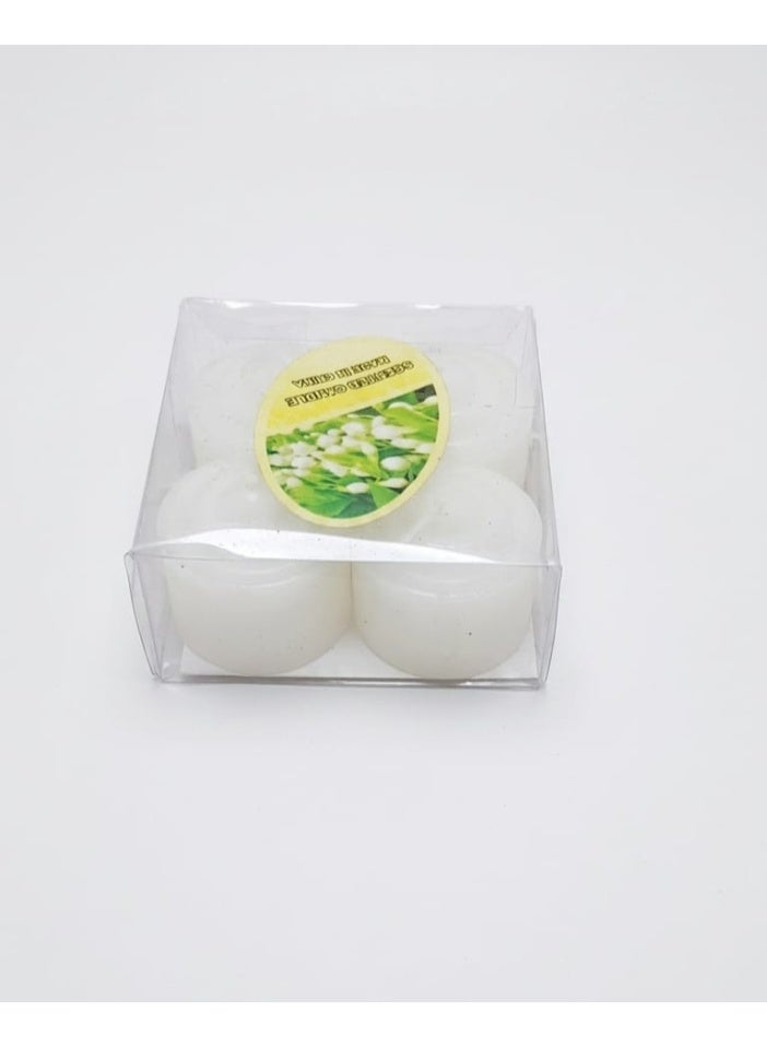 A scented candle with attractive and multiple fragrances made from natural soy wax - a scented candle for relaxation, home decor, romantic atmosphere, and a perfect Valentine's Day gift, available in multiple colors - Image 3