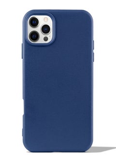 Generic Silicone Back Cover soft Leather Case Ultra Slim Leather touch Feeling for Iphone 16 Pro Max (Blue) 