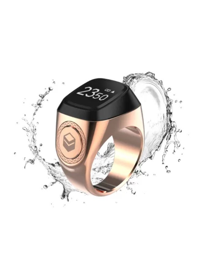 iQIBLA Smart Tasbih Zikr Aluminium Ring - Rose Gold - 18mm - Image 1