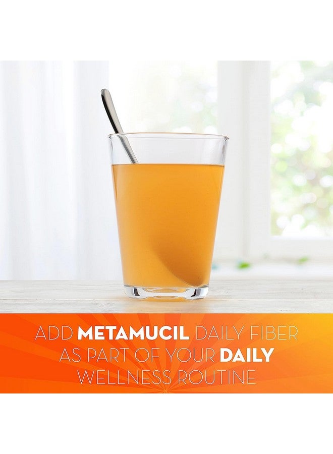 Metamucil Fiber, 4-in-1 Psyllium Fiber Supplement Powder with Real Sugar, Orange Flavored Drink, 72 Servings (Pack of 2) - Image 4