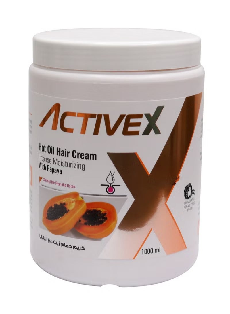 ActiveX Hot Oil Hair Cream 1000 Ml - Papaya | Nourishing and Revitalizing