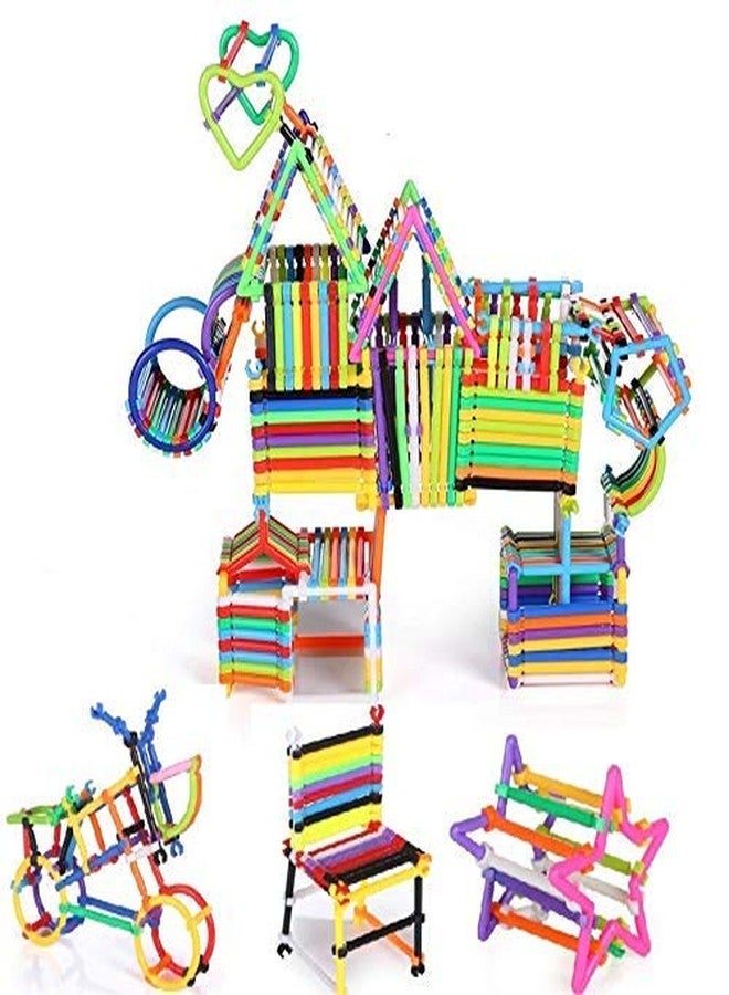 PULSBERY Kids Intelligence Toys Multicolor Building Blocks Creative DIY Smart Stick, 3 Year and Up, 200+ Piece - Image 2
