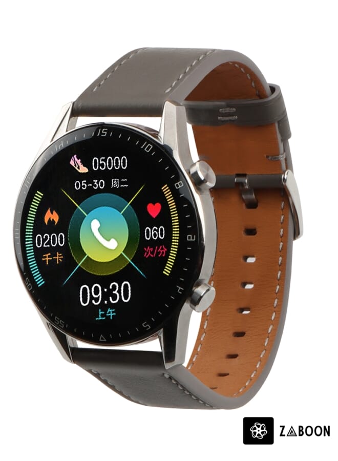 Zaboon Huawei Watch GT 3 46mm / GT Runner 22mm Genuine Leather Watch Band - Image 1