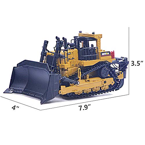 Ailejia 1/50 Scale Diecast Truck Alloy Models Bulldozer Vehicle Construction Vehicle Model Engineering Car Toy boy Gift (Bulldozer) - Image 3
