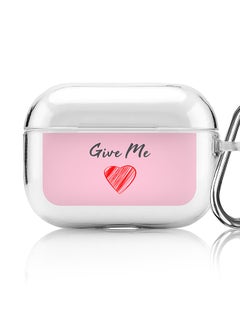 Classic Clear printed Case for Apple AirPods Pro 2nd Generation Thin Transparent Cover [Designed for Apple AirPods Pro 2nd Generation] - Give me love