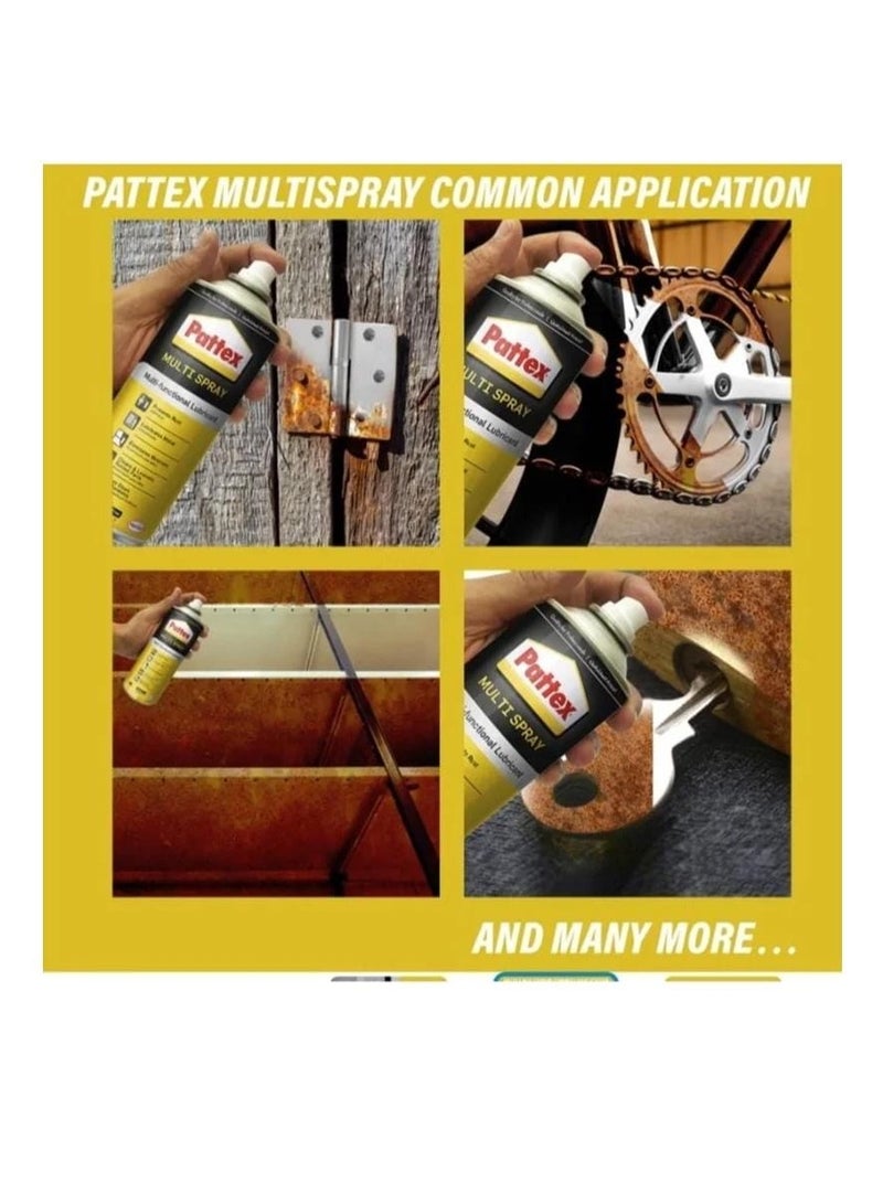 Pattex 400ml Multi Spray – Multi-Purpose Lubricant for Rust Prevention, Cleaning, & Loosening Mechanisms - Image 3