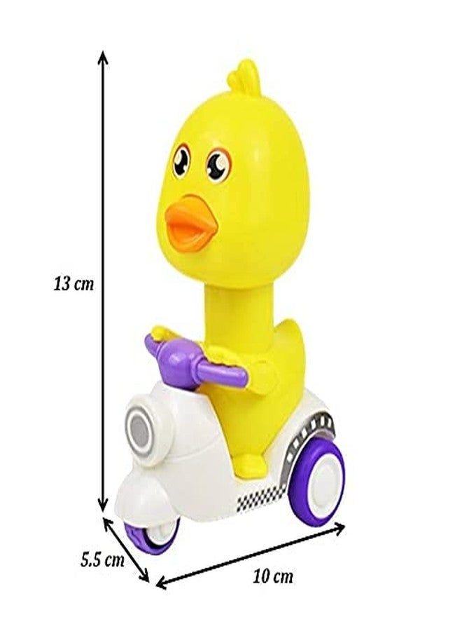 DISILA TRADERS Loving Cute Duck Toys/ Chicken Toys - Press and Go Friction Powered Toys. Pressure Car Play Toys for Kids (Random Colors and Design - Pack of 1)(Birthday Gift) - Image 5