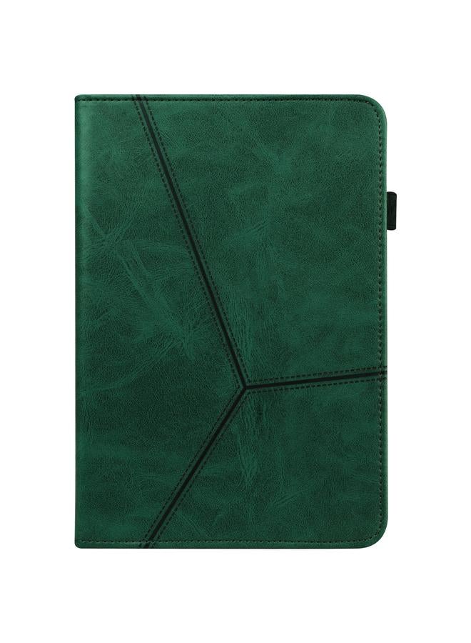 S-TOP Case For Lenovo Tab M10 HD Gen 2 Solid Color Embossed Striped Leather Case - Image 2