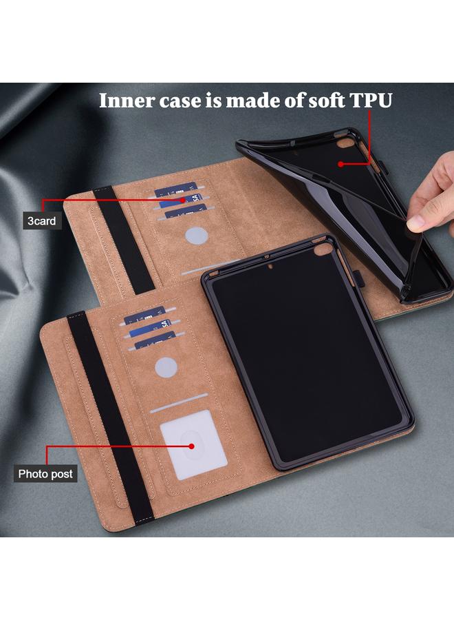 S-TOP Case For Lenovo Tab M10 HD Gen 2 Solid Color Embossed Striped Leather Case - Image 4