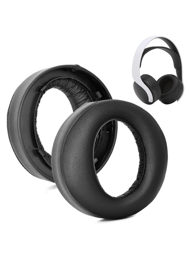 Generic 1pair Earpads Cushions Headphone Ear Pads for PS5 Pulse 3D Headset Noise Isolation Cushions Cover Earmuff Replacement (Leather Replacement Ear Pads)  - Image 2