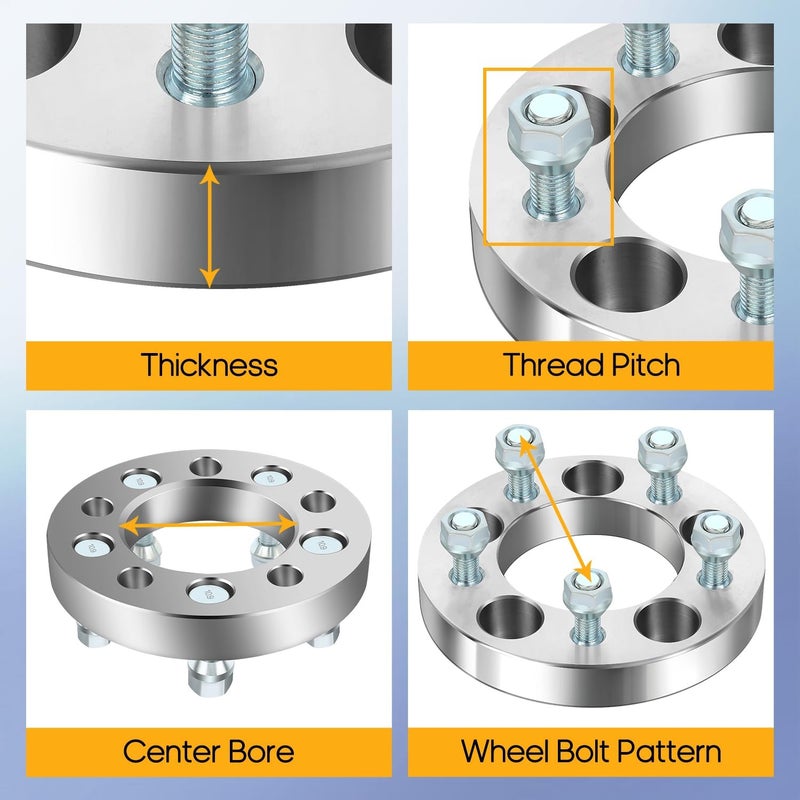OCPTY 5x100 to 5x112 Wheel Adapters 10mm Hubcentric with 14x1.5 Studs - 2PCS - Image 3