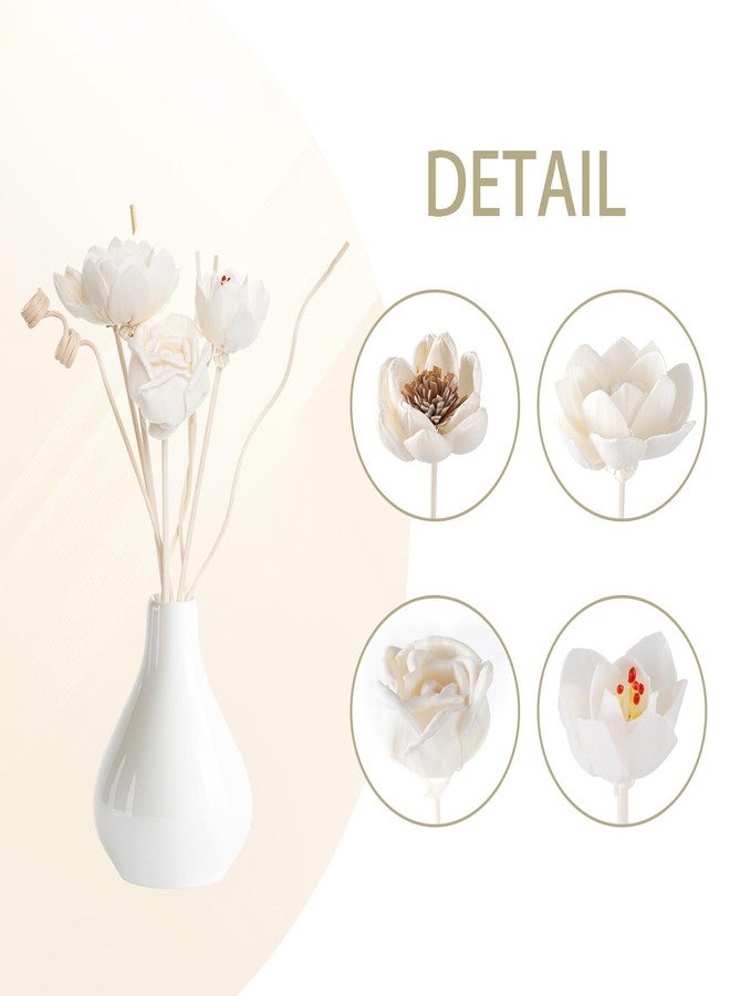 yeabwps 14Pcs Reed Diffuser Sticks Flowers, Reed Diffuser, Reed Diffuser Flower for Home Bedroom Decor - Image 2