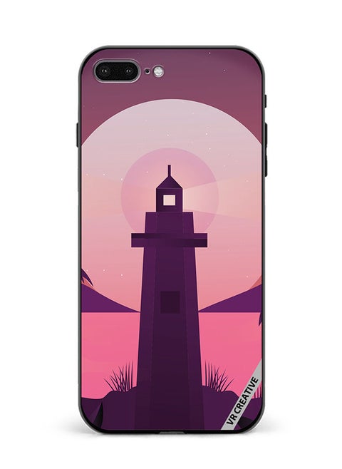 Protective Case Cover For Apple iPhone 7 Plus/8 Plus Lake House Design Multicolour