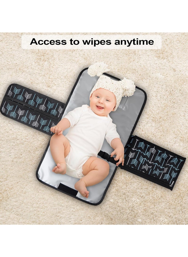 Baby Changing Pad, Waterproof Changing Pad, Diaper Changing Kit with Pocket