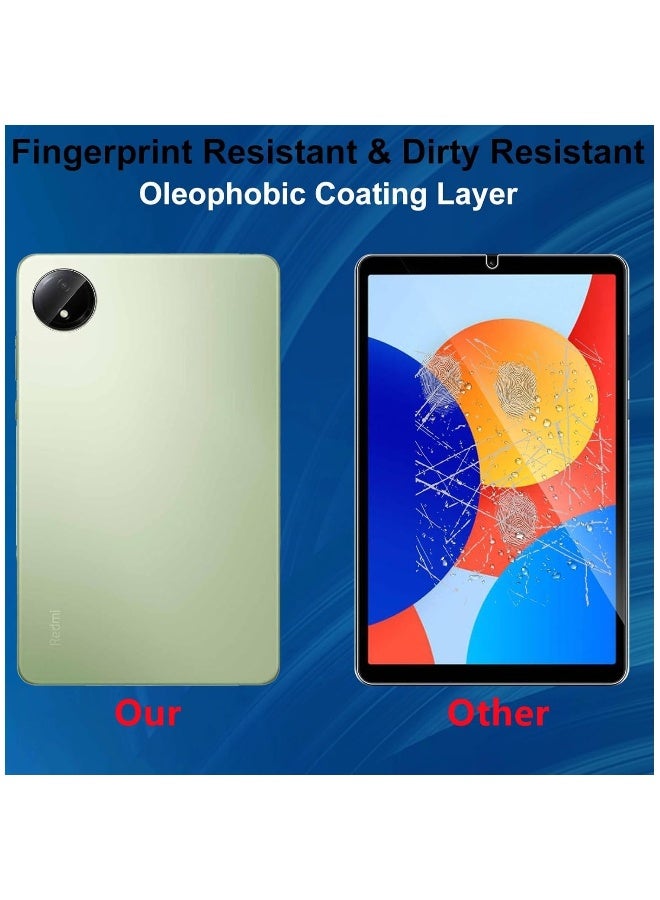 【2+2 Pack】 Screen Protector Compatible with Xiaomi Redmi Pad SE 4G 8.7 inch 2024 + Camera Lens Protector, 9H Hardness Tempered Glass, Anti-Scratch, High Definition Transparent - Image 3