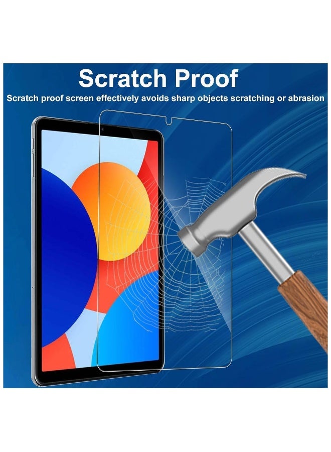 【2+2 Pack】 Screen Protector Compatible with Xiaomi Redmi Pad SE 4G 8.7 inch 2024 + Camera Lens Protector, 9H Hardness Tempered Glass, Anti-Scratch, High Definition Transparent - Image 4