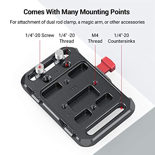 SmallRig Mini V Mount Battery Plate, V-Lock Mount Battery Plate with Crab-Shaped Clamp for Camera Power Supply - 2989 - Image 4
