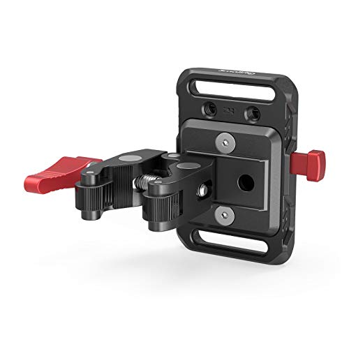 SmallRig Mini V Mount Battery Plate, V-Lock Mount Battery Plate with Crab-Shaped Clamp for Camera Power Supply - 2989 - Image 1