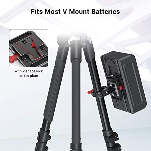 SmallRig Mini V Mount Battery Plate, V-Lock Mount Battery Plate with Crab-Shaped Clamp for Camera Power Supply - 2989 - Image 3