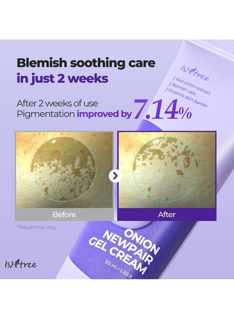 IsNtree Onion Newpair Gel Cream 80ml, 2.7 fl oz | Soothing Care | Blemish & Spot Treatment | Moisturizing | Hyperpigmentation Care | Korean Skincare - Image 4