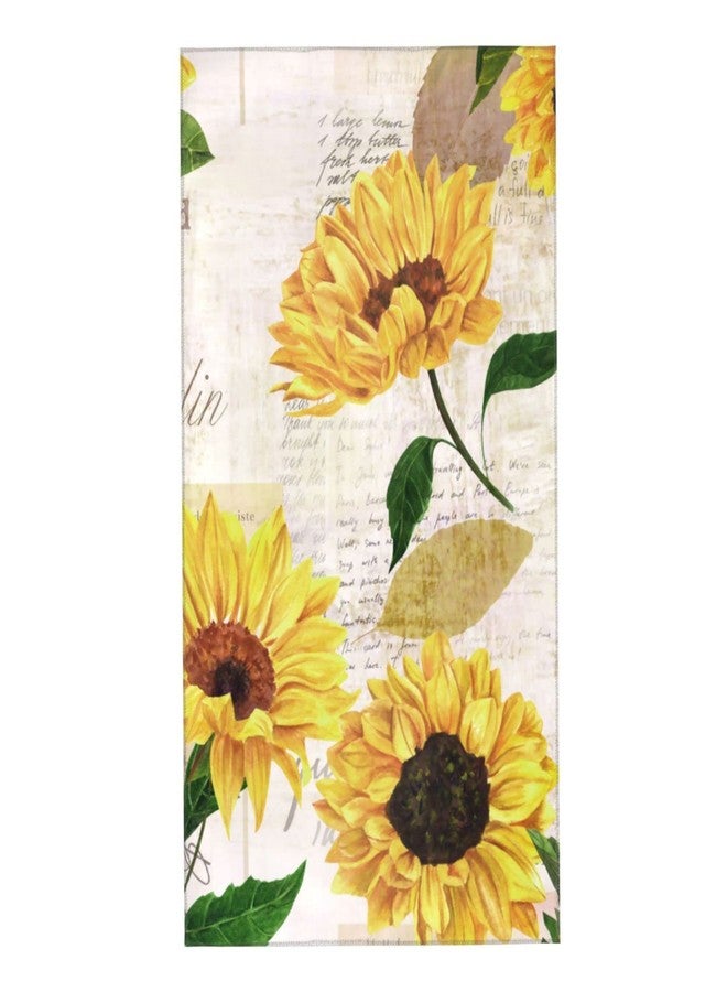 COVASA Sunflower Hand Towels for Bathroom Set of 2,Vintage Yellow Floral Towels Ultra Soft Absorbent Decorative Small Bath Towels Washcloth Kitchen Guest Fingertip Towel for Hotel,Spa,Gym 15.7"x27.5" - Image 1