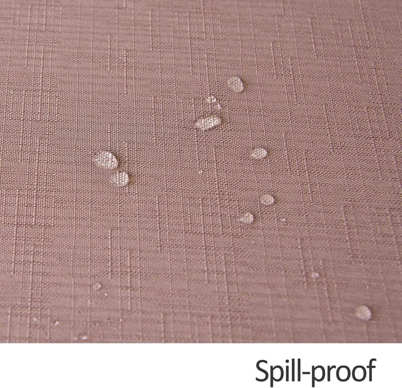 maxmill Square Tablecloth Slubby Texture Stain Resistant Waterproof Wrinkle Resistant Washable Soft Table Cloth, Decorative Fabric Table Cover for Dining Room Dinner Party, 52 x 52 Inch, Dusty Pink - Image 5