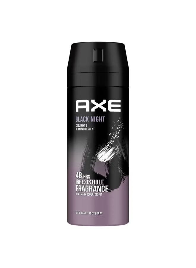 Axe Body Spray for Men Black Night 150ml - Image 1