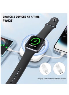 Lenyes Lenyes Power bank Pw023 5000mAh Mini Magsafe Smart Watch Wireless Magnetic Power Bank  - Image 3