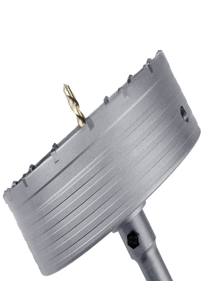 منشار ثقب خرساني GUICGOC مقاس 160 مم / 6.3 بوصة مع قضيب توصيل ساق SDS Plus بطول 220 مم، وأسنان من كربيد التنجستن (7.7 مم × 4 مم) منشار ثقب أسمنت للخرسانة والطوب والجدران والحجر (160 مم (6.3 بوصة)) - Image 1