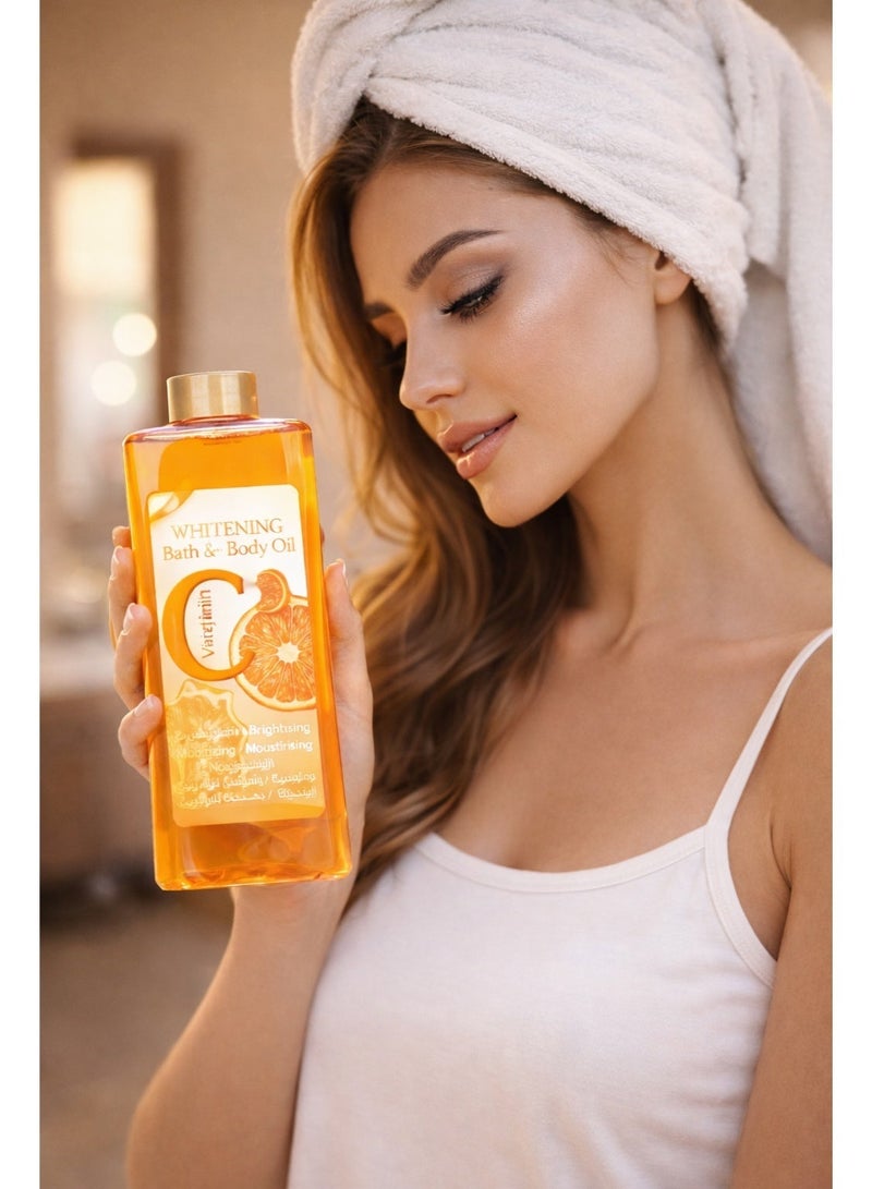 MIXIA Extra Whitening Vitamin c Body Oil – 1000ml - Image 1