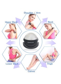 MURLIEN Massage Roller Ball, Tight and Sore Muscles Relief, Manual Massager, Alleviating Shoulder, Arms, Back, Legs, Calves or Muscle Tension - White  - Image 4